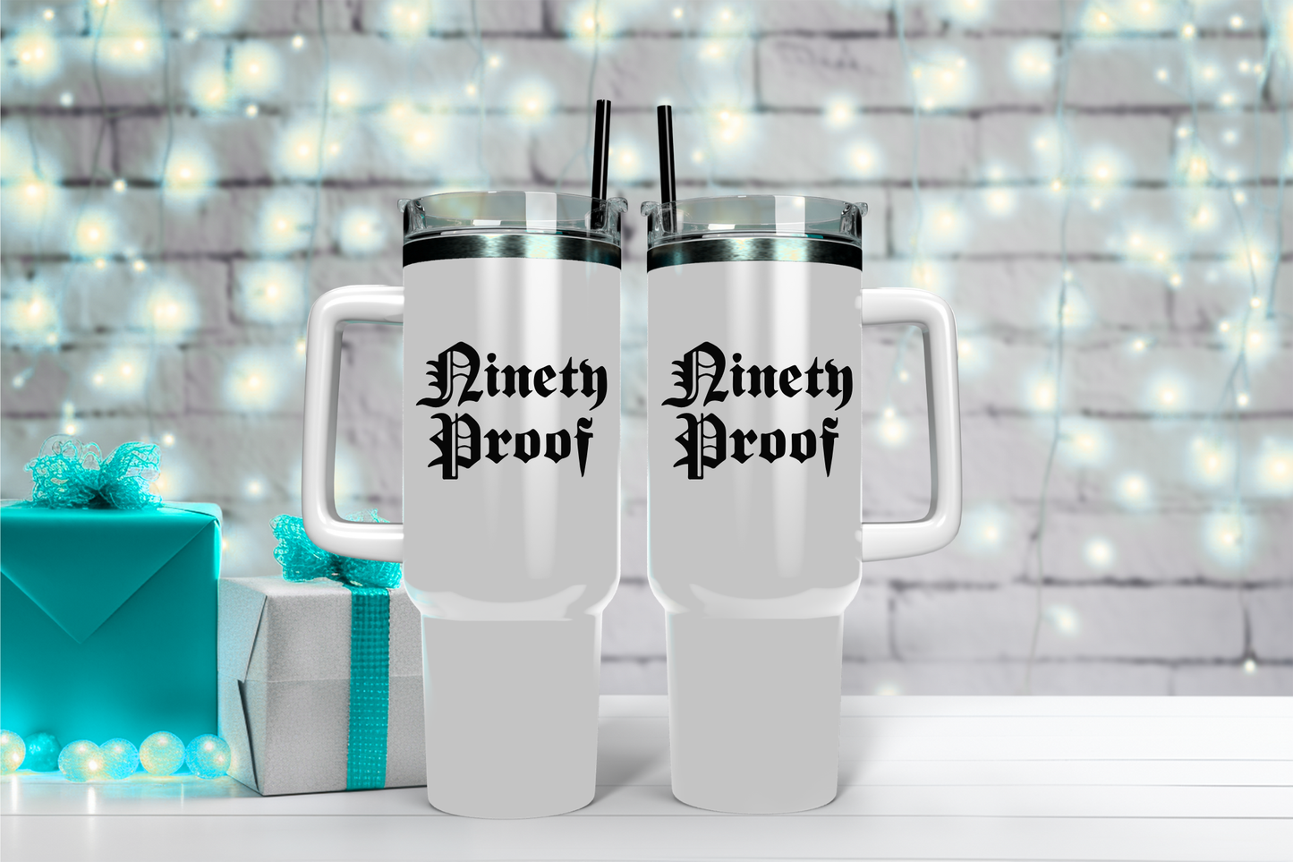 Ninety Proof 40oz Stainless Steel Tumbler - Official Band Merch