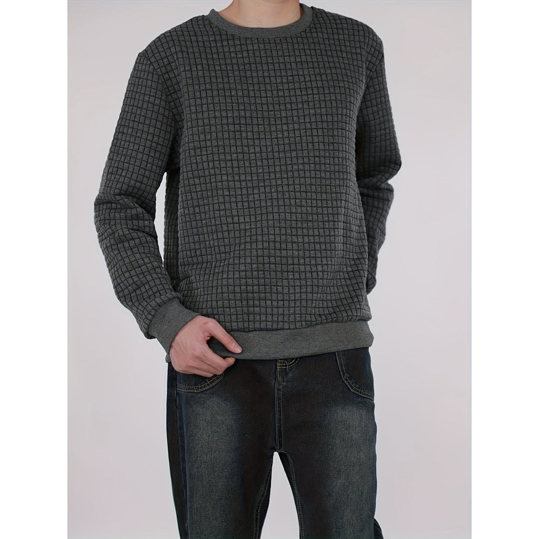 Hudson Textured Knit Crewneck Sweater