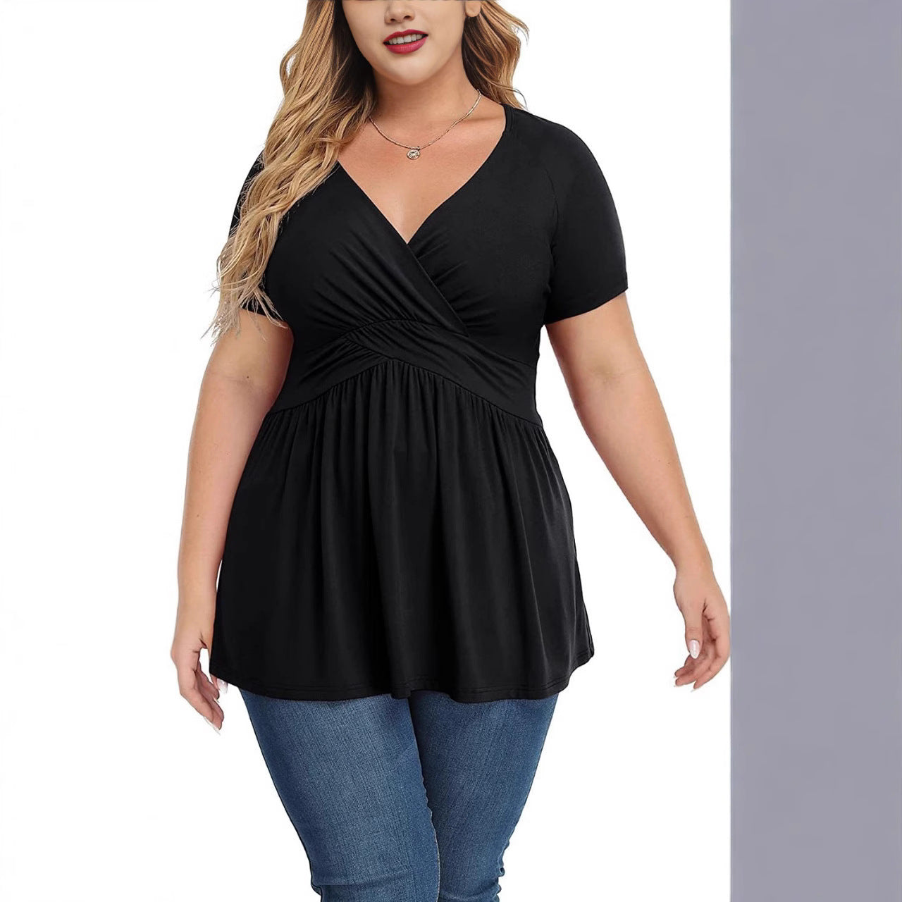 Everly Grace Flow Empire Waist Top