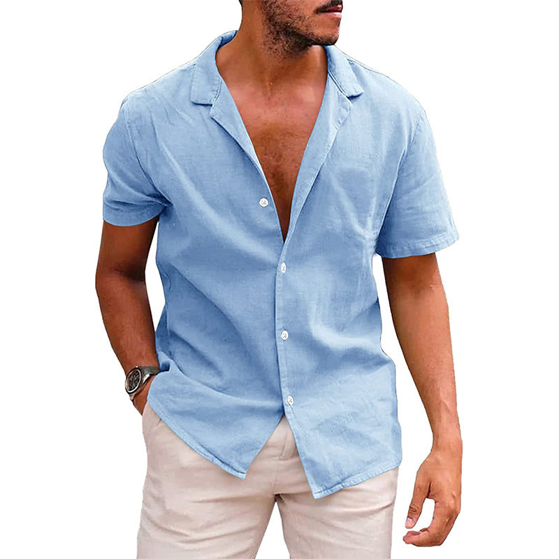 Santorini Casual Summer Button Shirt