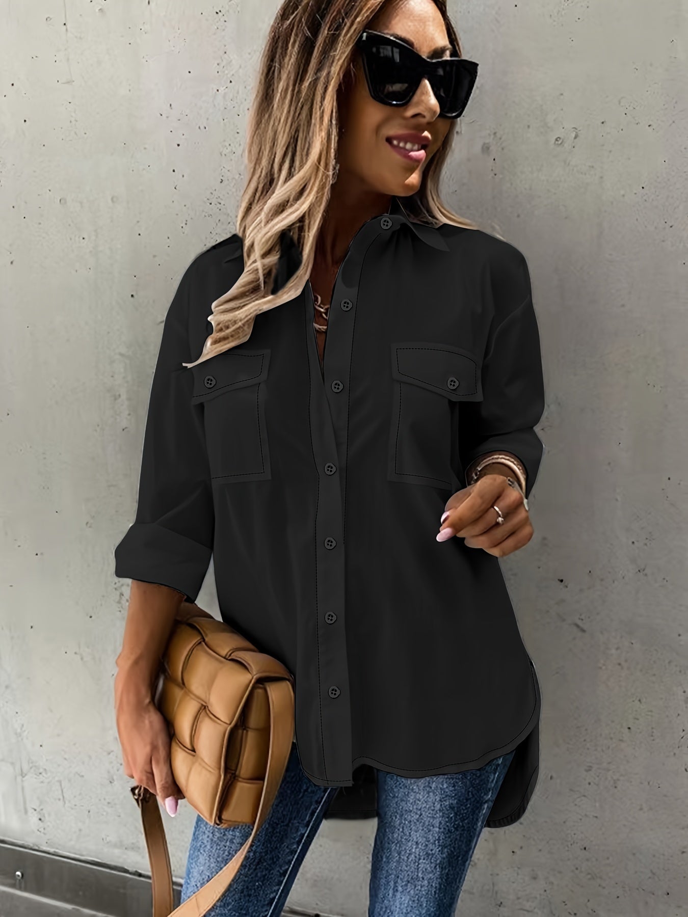 Harper Classic Sketch Button-Down Blouse