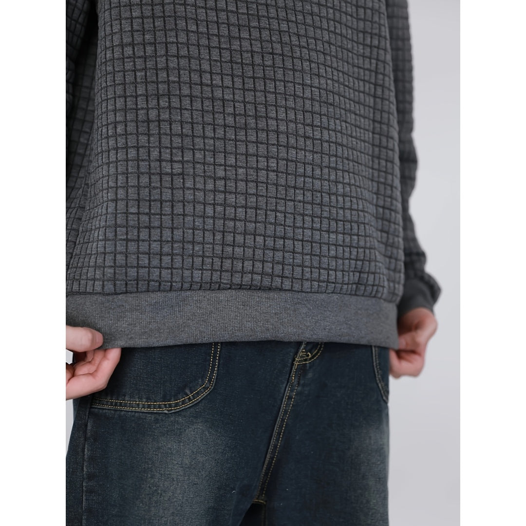 Hudson Textured Knit Crewneck Sweater