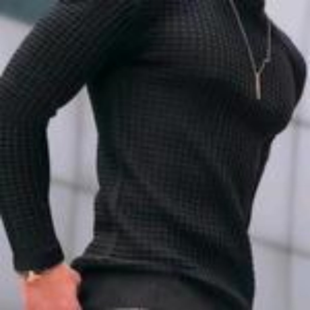 Hudson Textured Knit Crewneck Sweater