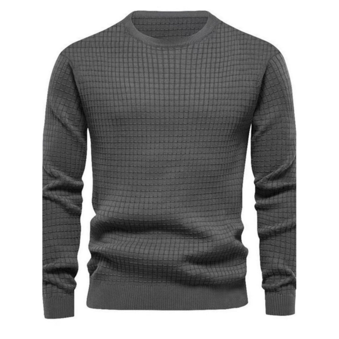 Hudson Textured Knit Crewneck Sweater