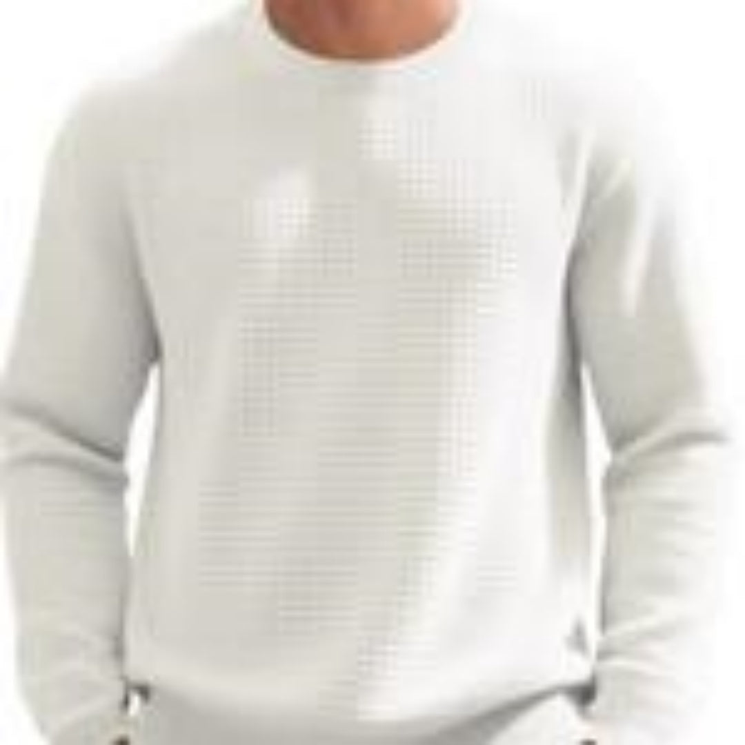 Hudson Textured Knit Crewneck Sweater
