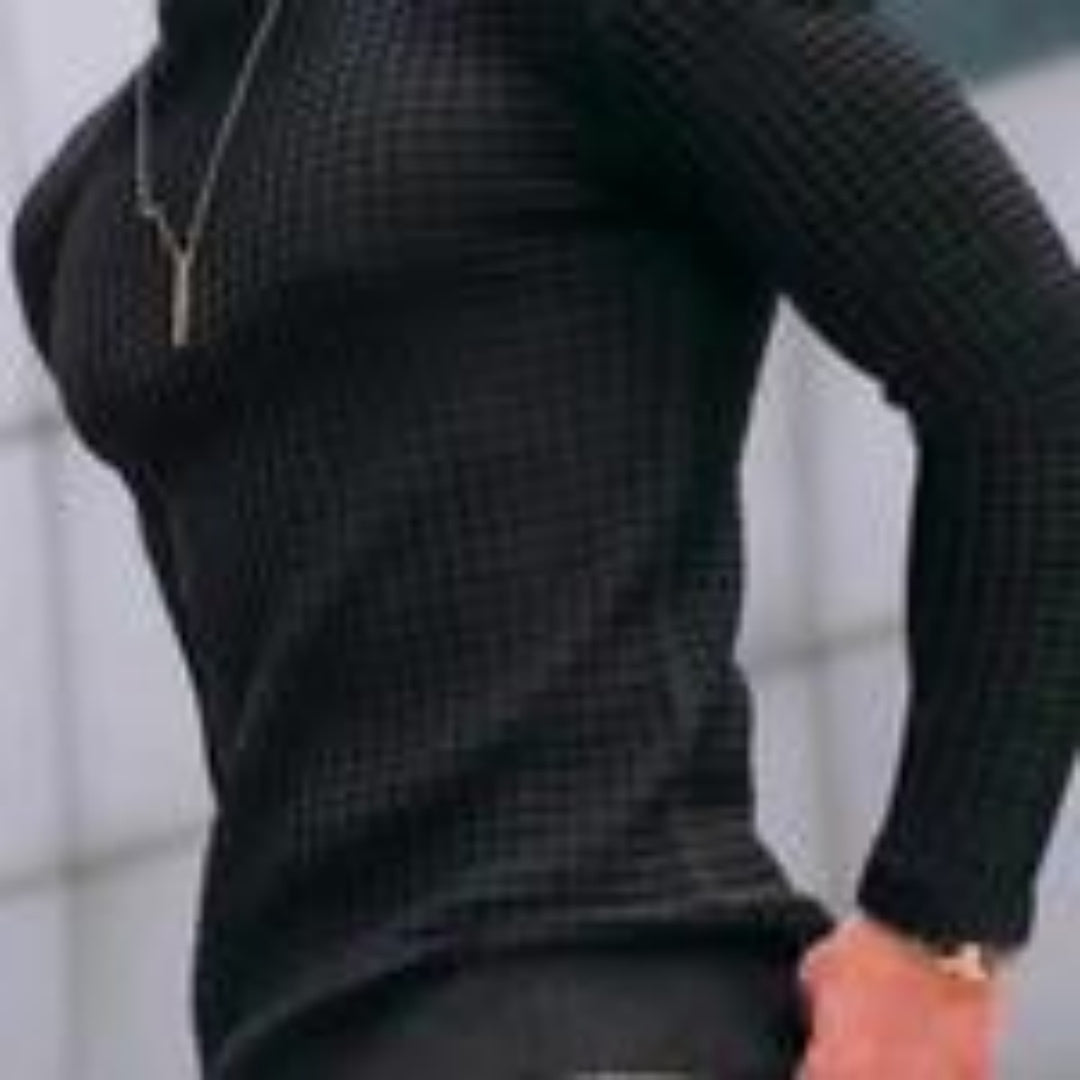 Hudson Textured Knit Crewneck Sweater