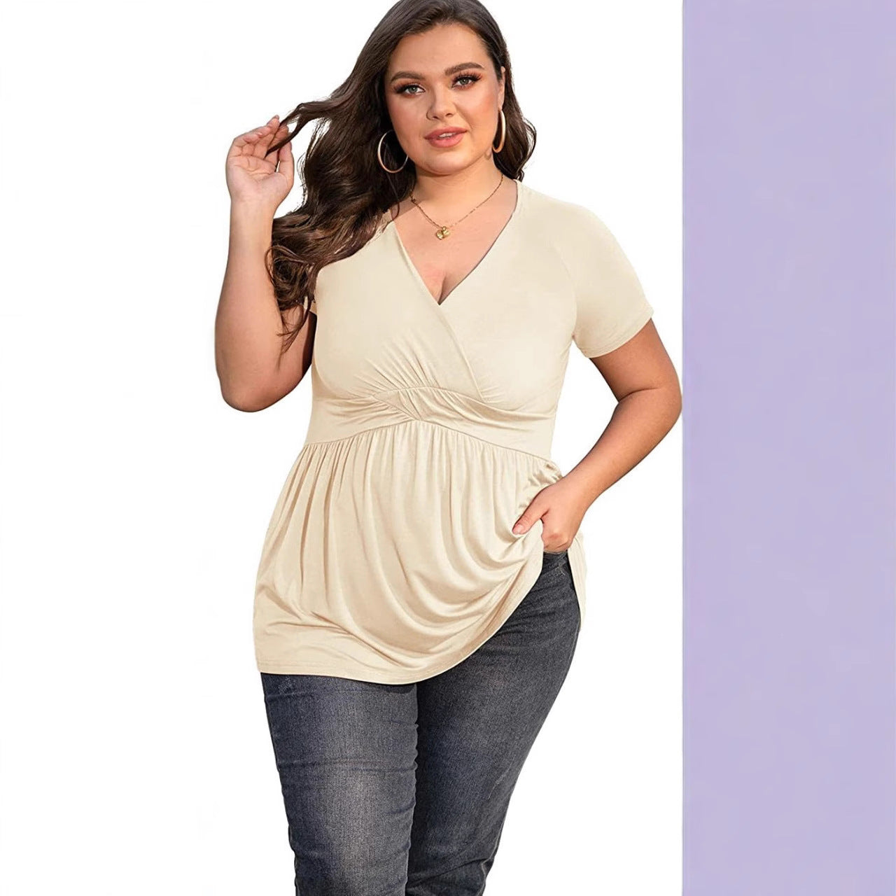 Everly Grace Flow Empire Waist Top